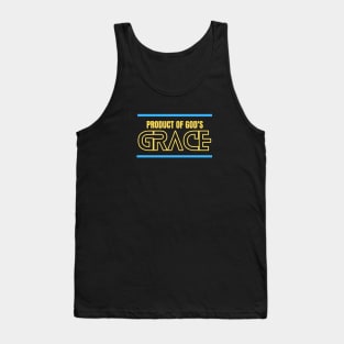 Product Of God's Grace | Christian Typography Tank Top